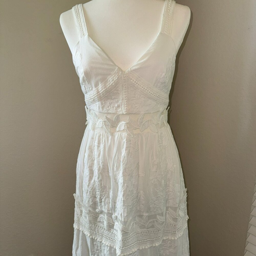 White Chelsea & Violet Sun Dress